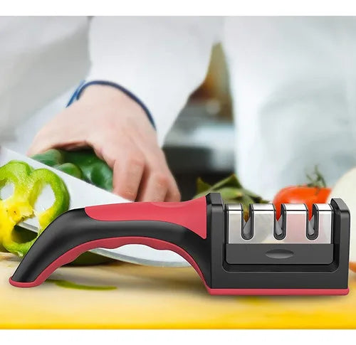Afilador de Cuchillos 3 en 1 — Precisión, seguridad y comodidad en tu cocina