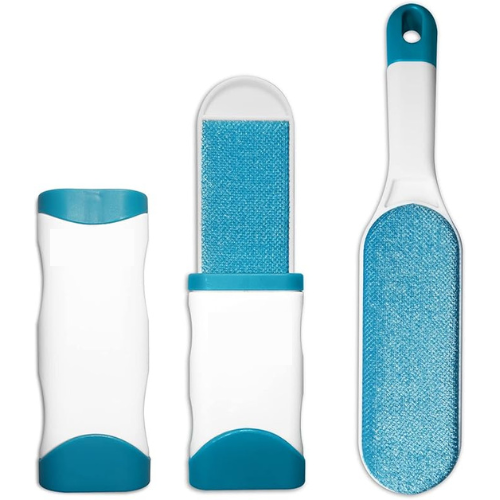 Cepillo Quitapelos Reutilizable con Base Autolimpiante – Ideal para Ropa y Sofás